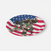 Bigfoot Sasquatch Camo Papieren Bordje (Gekanteld)