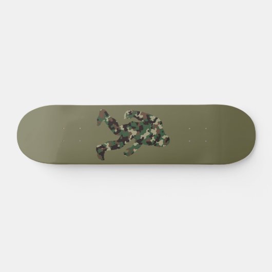 Bigfoot Sasquatch Camo Persoonlijk Skateboard (Horizontaal)