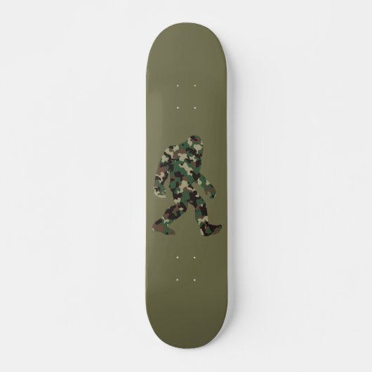 Bigfoot Sasquatch Camo Persoonlijk Skateboard (Voorkant)