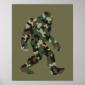 Bigfoot Sasquatch Camo Poster (Voorkant)