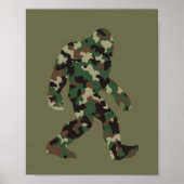 Bigfoot Sasquatch Camo Poster (Voorkant)