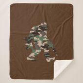 Bigfoot Sasquatch Camo Sherpa Deken (Voorkant)