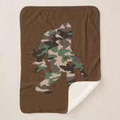 Bigfoot Sasquatch Camo Sherpa Deken (Voorkant)