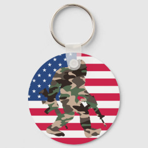 Bigfoot Sasquatch Camo Sleutelhanger