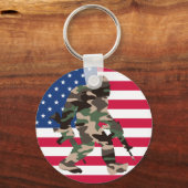 Bigfoot Sasquatch Camo Sleutelhanger (Voorkant)