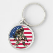 Bigfoot Sasquatch Camo Sleutelhanger (Voorkant)