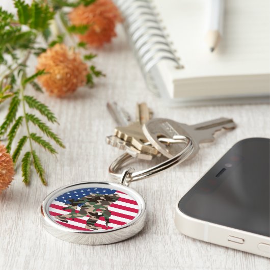 Bigfoot Sasquatch Camo Sleutelhanger (Zijkant)