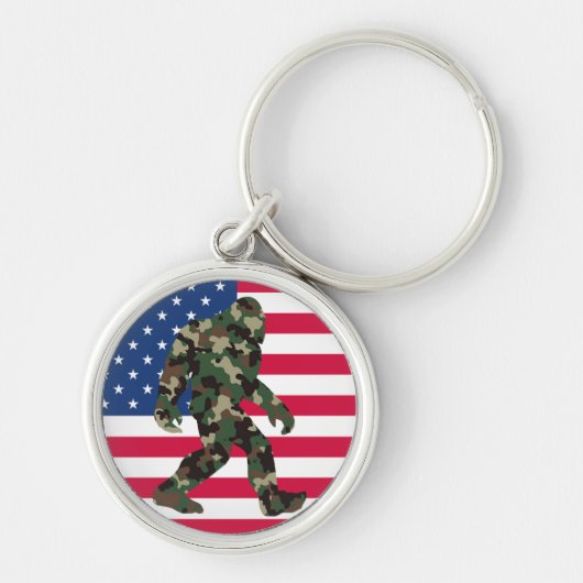 Bigfoot Sasquatch Camo Sleutelhanger (Voorkant)