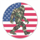 Bigfoot Sasquatch Camo Sticker (Voorkant)