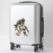 Bigfoot Sasquatch Camo Sticker (Koffer)