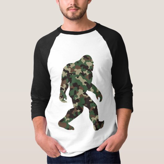 Bigfoot Sasquatch Camo T-shirt (Voorkant)