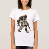 Bigfoot Sasquatch Camo T-shirt (Voorkant)