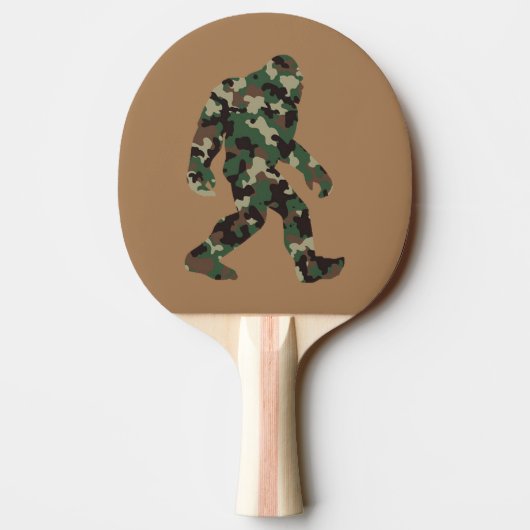 Bigfoot Sasquatch Camo Tafeltennisbatje (Achterkant)