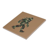 Bigfoot Sasquatch Camo Tegeltje (Zijkant)