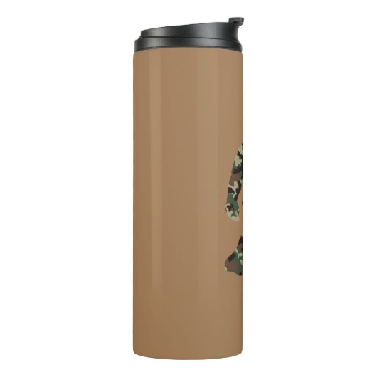 Bigfoot Sasquatch Camo Thermosbeker (Gedraaid links)