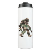 Bigfoot Sasquatch Camo Thermosbeker (Voorkant)