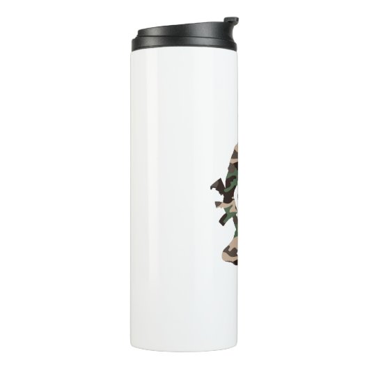 Bigfoot Sasquatch Camo Thermosbeker (Gedraaid links)