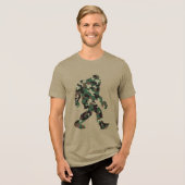 Bigfoot Sasquatch Camo Tri-Blend Shirt (Voorkant volledig)
