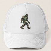 Bigfoot Sasquatch Camo Trucker Pet (Voorkant)