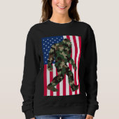 Bigfoot Sasquatch Camo Trui (Voorkant)