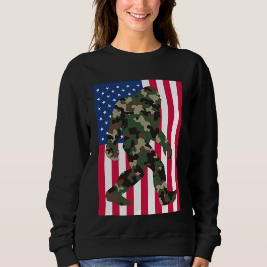 Bigfoot Sasquatch Camo Trui (Voorkant)