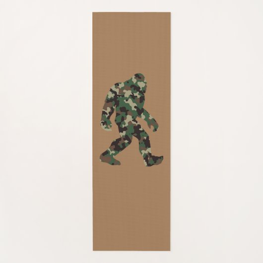 Bigfoot Sasquatch Camo Yogamat (Voorkant)