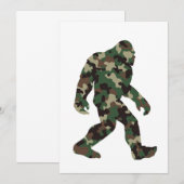 Bigfoot Sasquatch Camouflage Kaart (Voorkant / Achterkant)