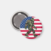 Bigfoot Sasquatch Camouflage Magneet (Voorkant / Achterkant)