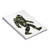 Bigfoot Sasquatch Camouflage Notitieboek (Rechterzijde)