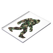 Bigfoot Sasquatch Camouflage Notitieboek (Linkerzijde)