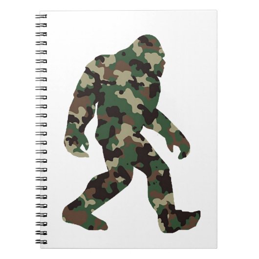 Bigfoot Sasquatch Camouflage Notitieboek (Voorkant)