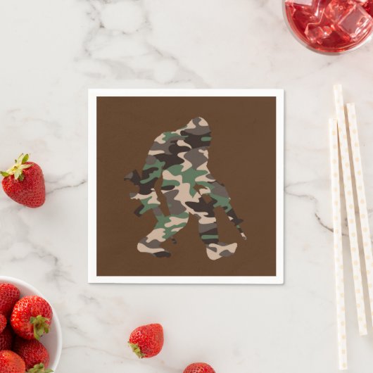 Bigfoot Sasquatch Camouflage  Servet (Insitu)