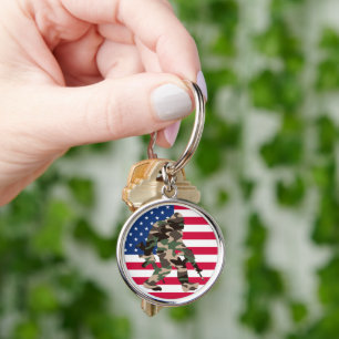 Bigfoot Sasquatch Camouflage Sleutelhanger