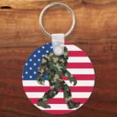 Bigfoot Sasquatch Camouflage  Sleutelhanger (Voorkant)