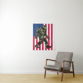Bigfoot Sasquatch Camouflage Wandkleed (In situ)
