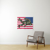 Bigfoot Sasquatch Camouflage Wandkleed (In Situ (horizontaal))