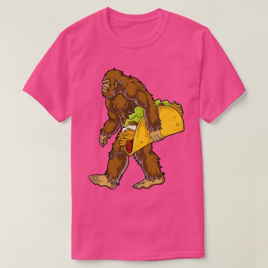Bigfoot Sasquatch Carrier Taco Funny Camping T-shirt (Design voorkant)