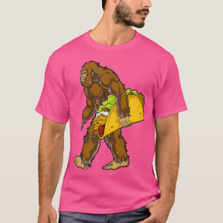 Bigfoot Sasquatch Carrier Taco Funny Camping T-shirt