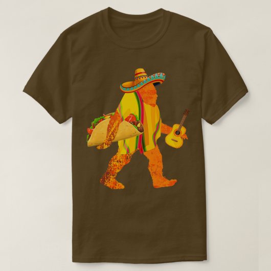 Bigfoot Sasquatch Carrier Taco T-shirt (Design voorkant)