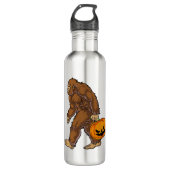 Bigfoot Sasquatch Carry Scary Pumpkin T shirt Waterfles (Voorkant)