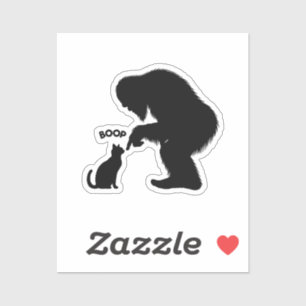 Bigfoot Sasquatch Cat Boop Sticker