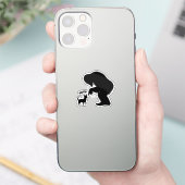 Bigfoot Sasquatch Chihuahua Boop Sticker (Telefoon)