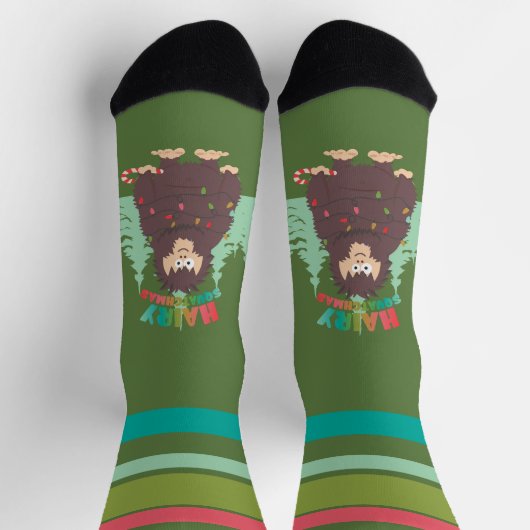 Bigfoot Sasquatch Christmas Crew Sokken (Top)