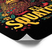 Bigfoot Sasquatch - Cinco De Mayo Mexicaanse Sombr Poster (Hoek)