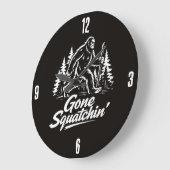 Bigfoot Sasquatch Clock Grote Klok (Hoek)