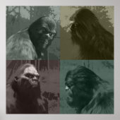 BIGFOOT SASQUATCH COLLAGE CUT-OUT EFFECT POSTER (Voorkant)