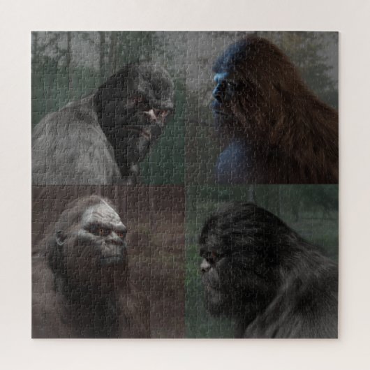 BIGFOOT SASQUATCH COLLAGE LEGPUZZEL (Verticaal)