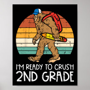 Bigfoot Sasquatch Crush 2e graad Tweede Dag Poster