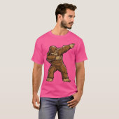 Bigfoot Sasquatch Dabbing T Shirt Funny Dab Monste (Voorkant volledig)