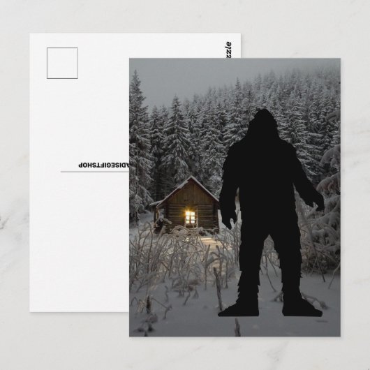 BIGFOOT SASQUATCH DE BOSSEN BRIEFKAART (Voorkant / Achterkant)